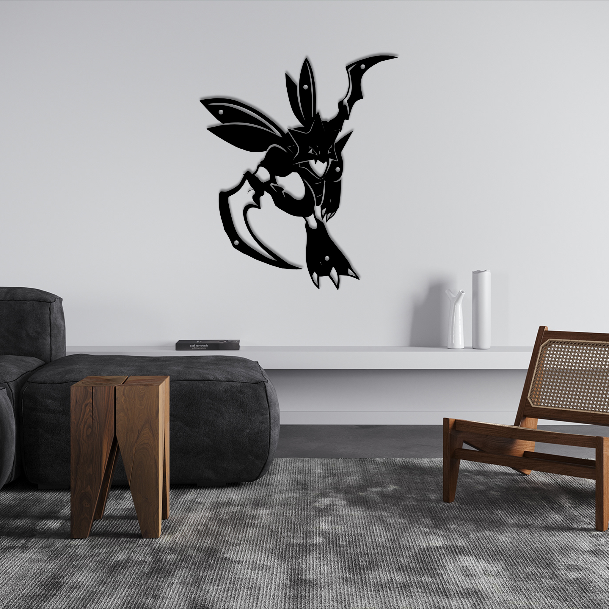 Pokemon Scyther Metal Sign