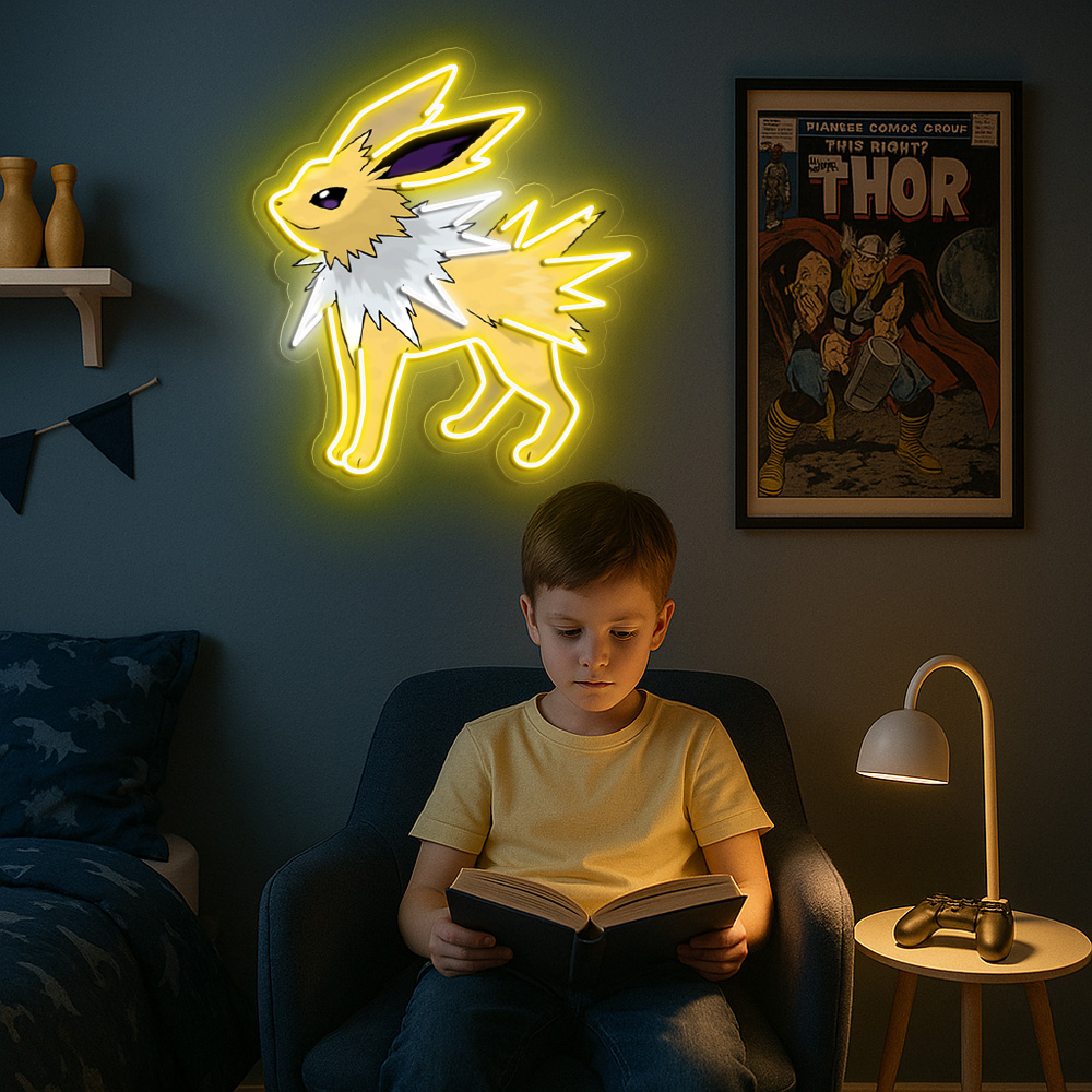 Jolteon Pokemon UV Sign