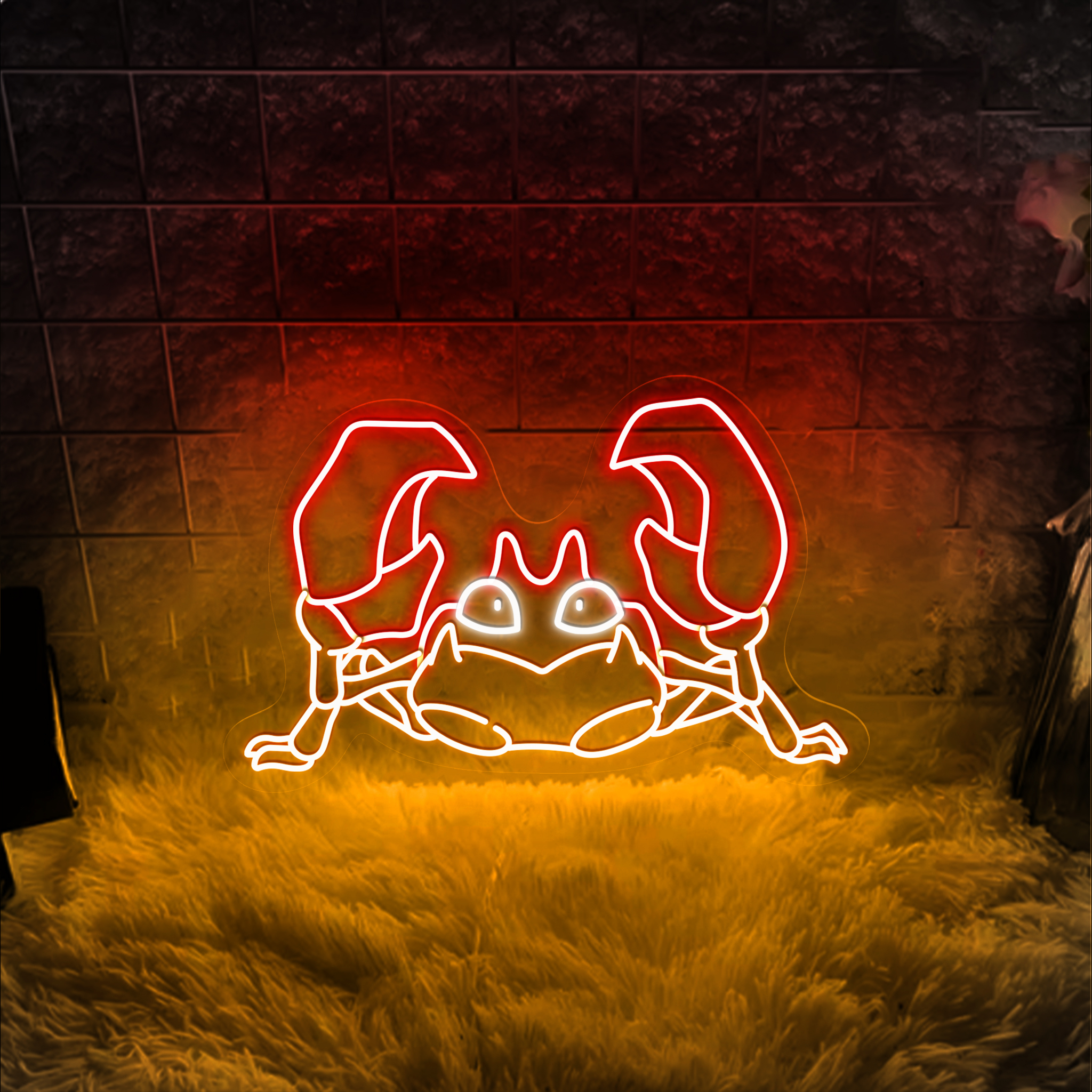 Pokemon Krabby Neon Sign