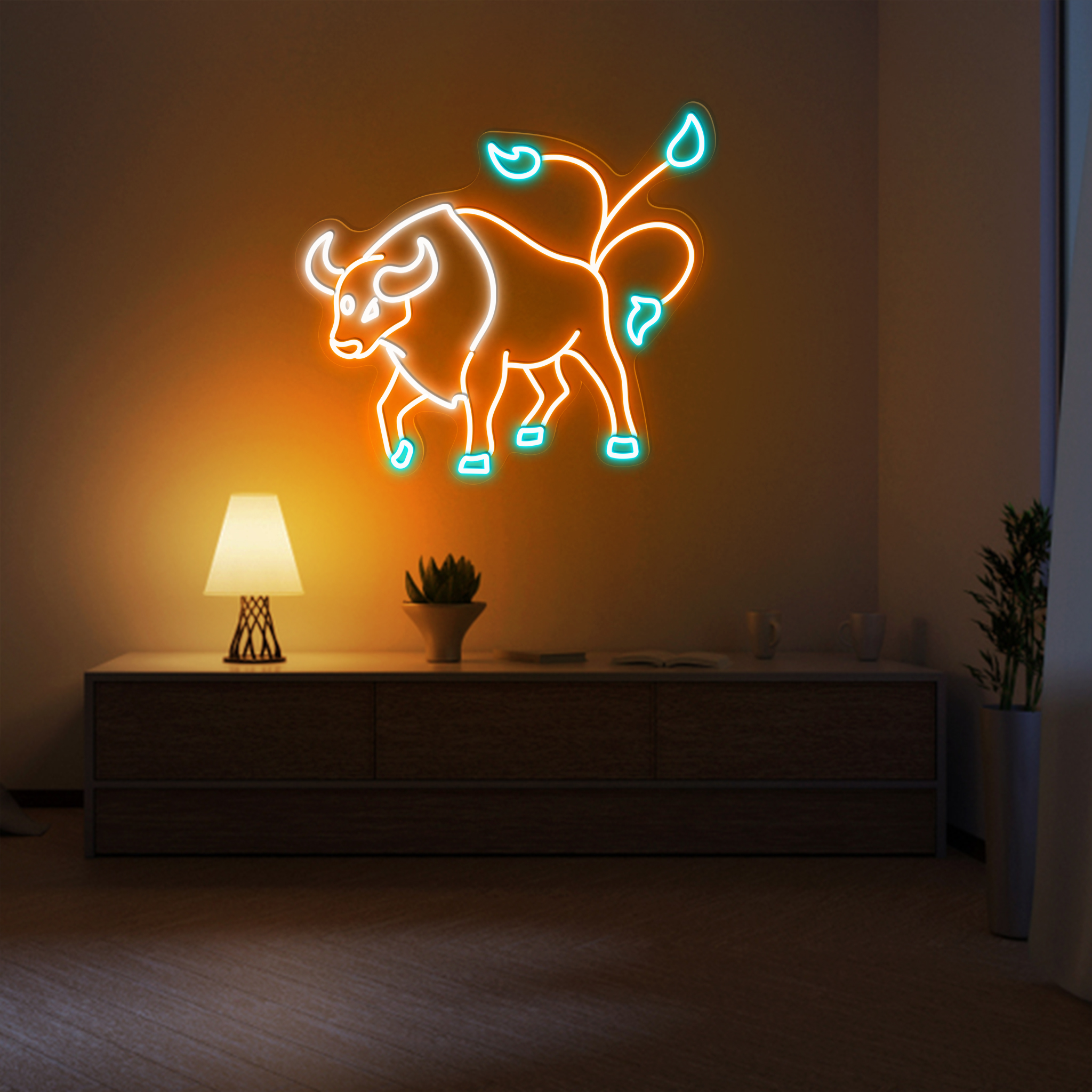 Pokemon Tauros Neon Sign