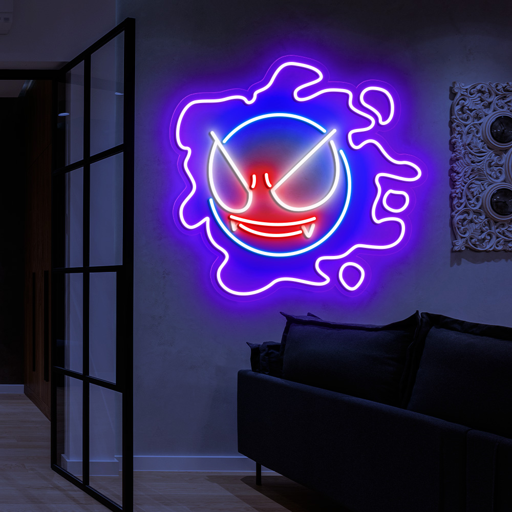 Gastly Pokemon Neon Signs