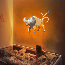 Pokemon Tauros UV Sign