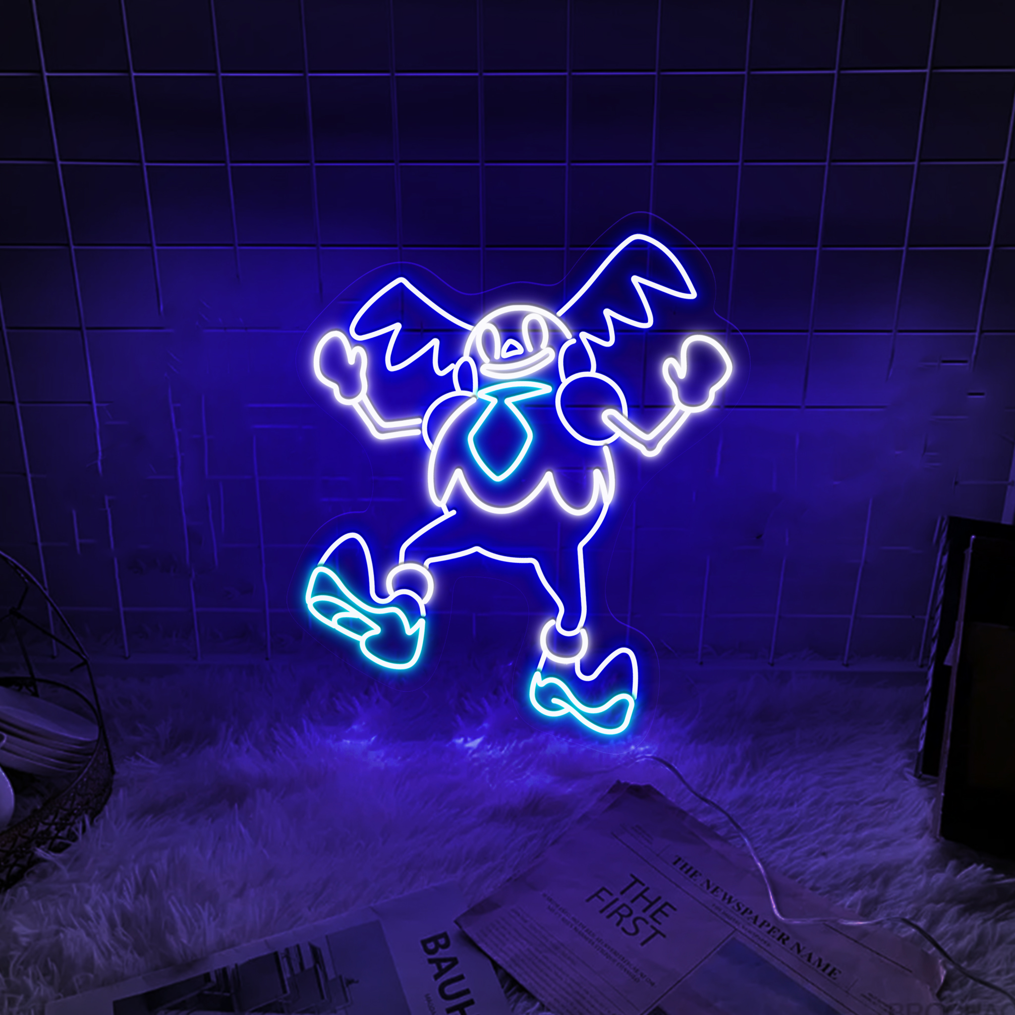 Mr. Mime Pokemon Neon Sign