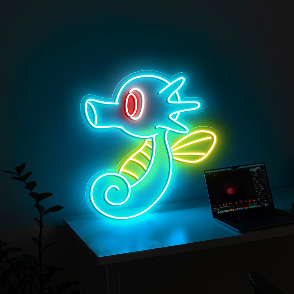 Pokemon Horsea Neon Sign