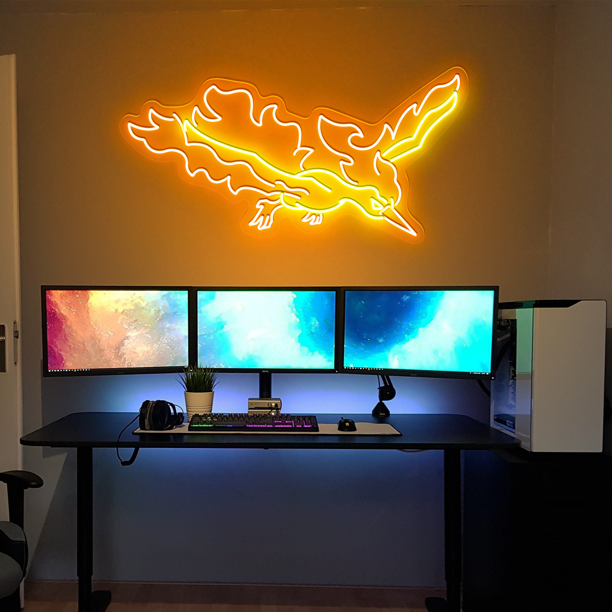 Moltres Pokemon Neon Sign
