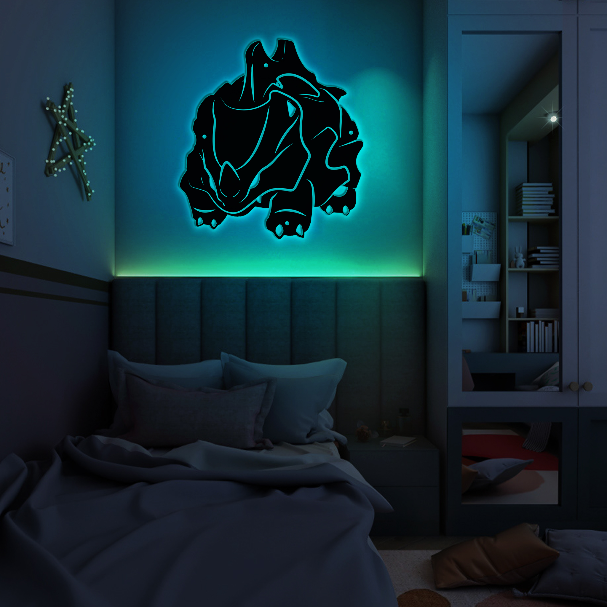 Pokemon Rhyhorn Metal Signs