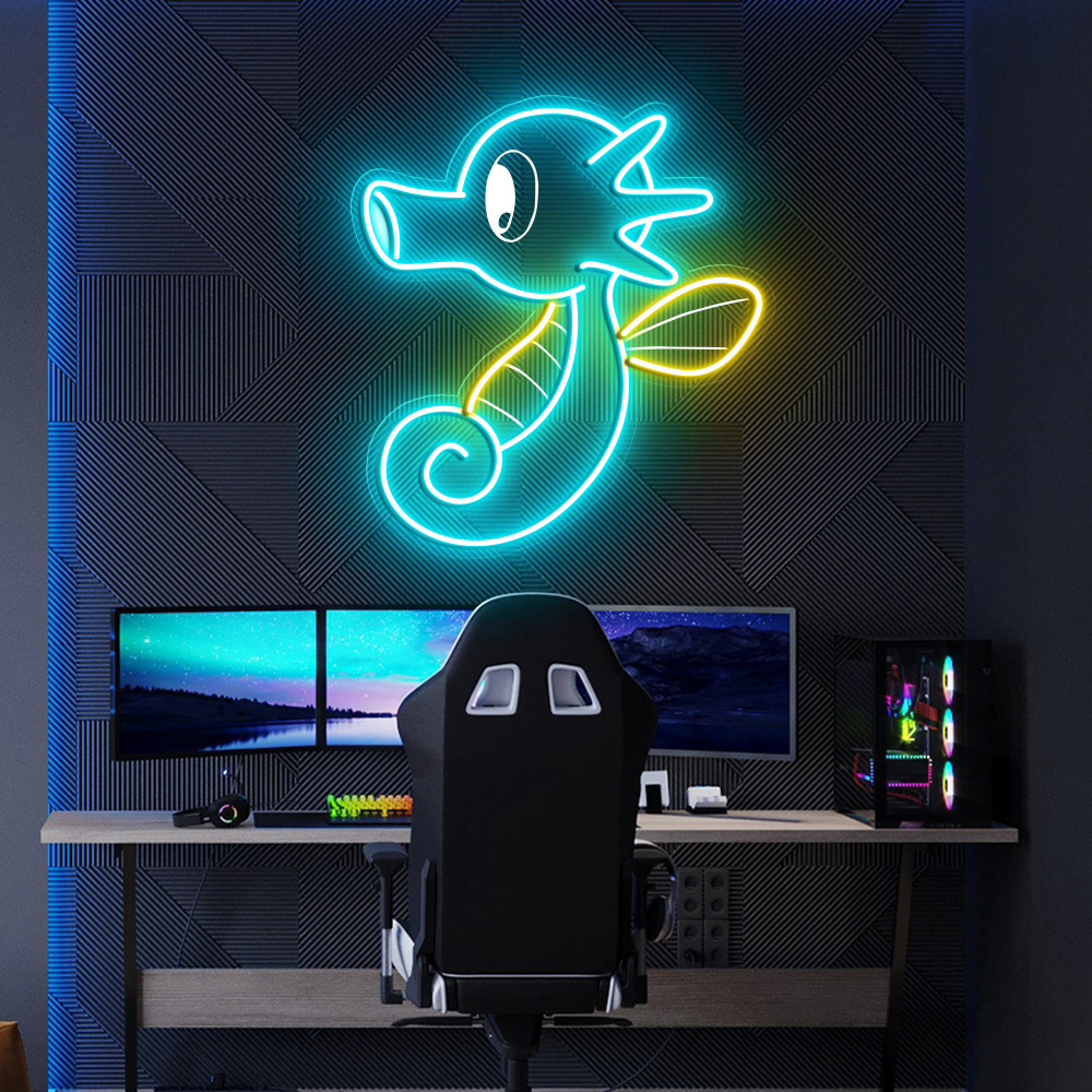 Pokemon Horsea Laser Sign