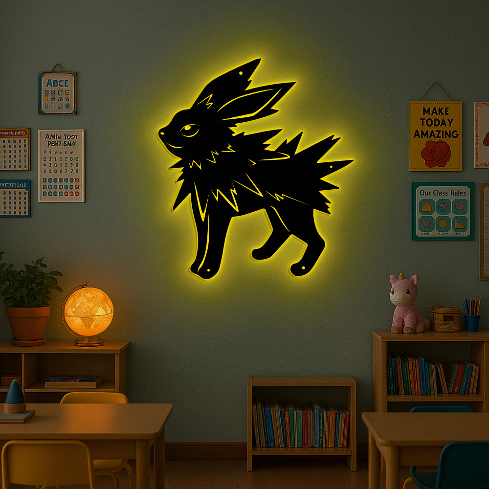 Jolteon Pokemon Metal Sign