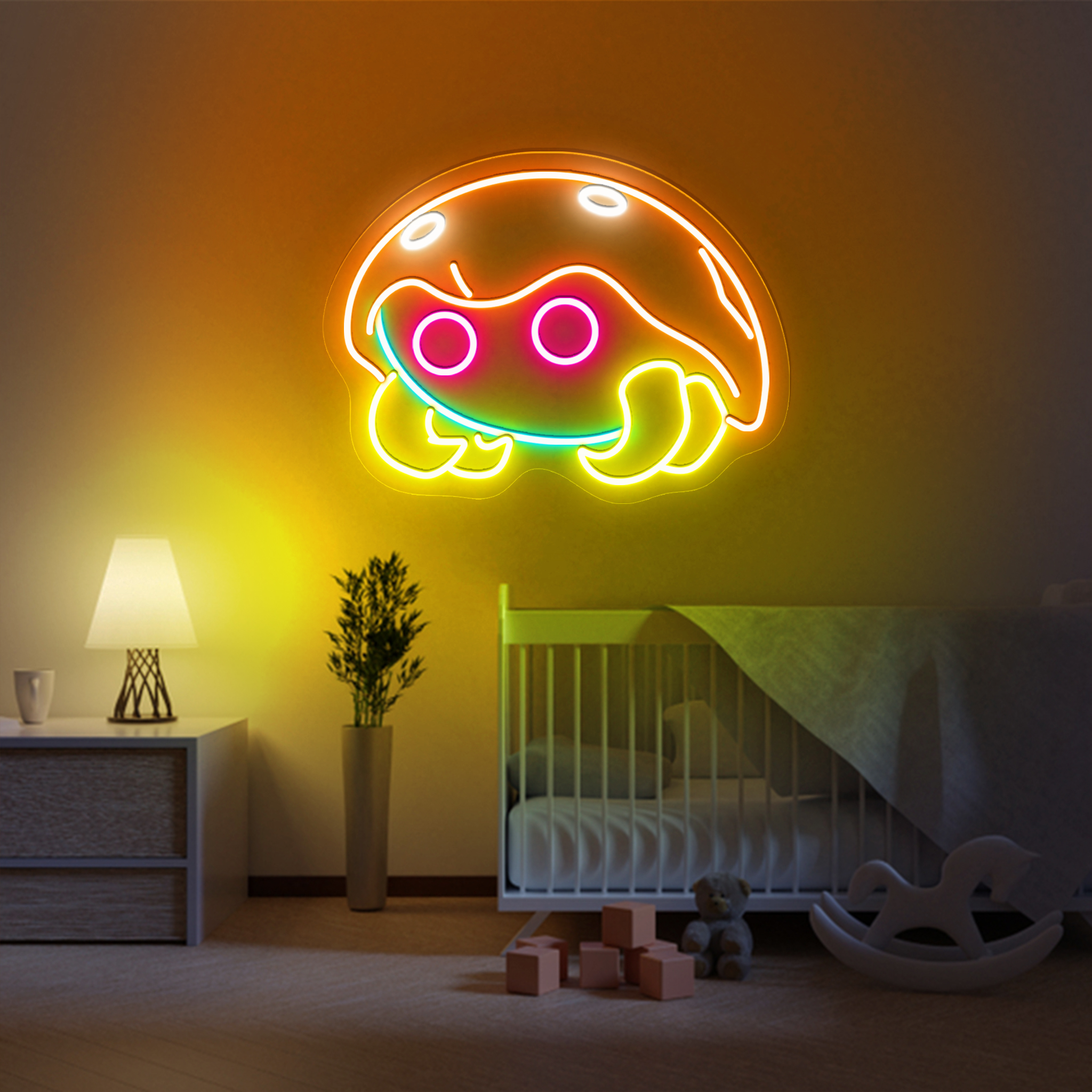 Kabuto Pokemon Neon Sign