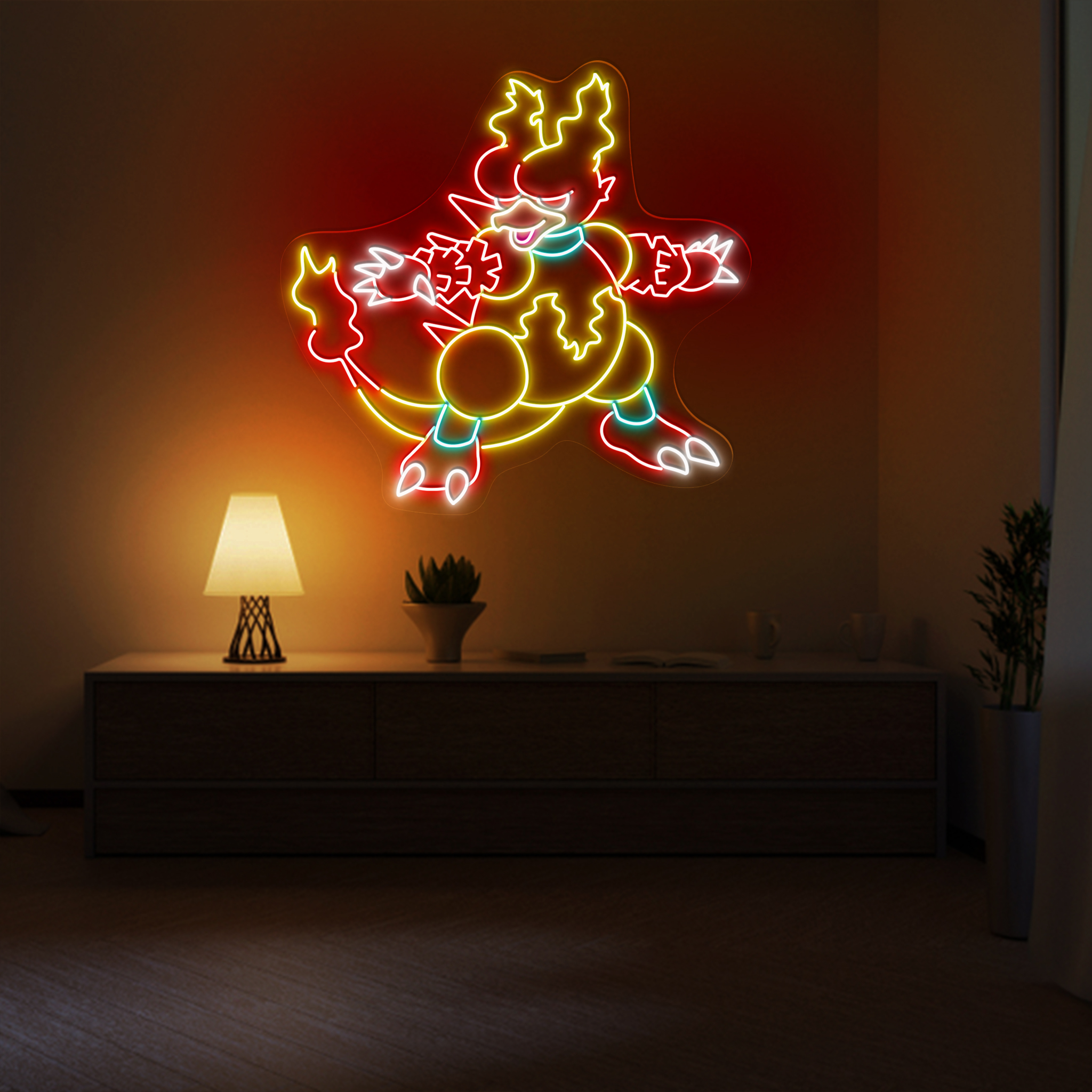 Pokemon Magmar Neon Signs