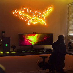 Moltres Pokemon Neon Sign