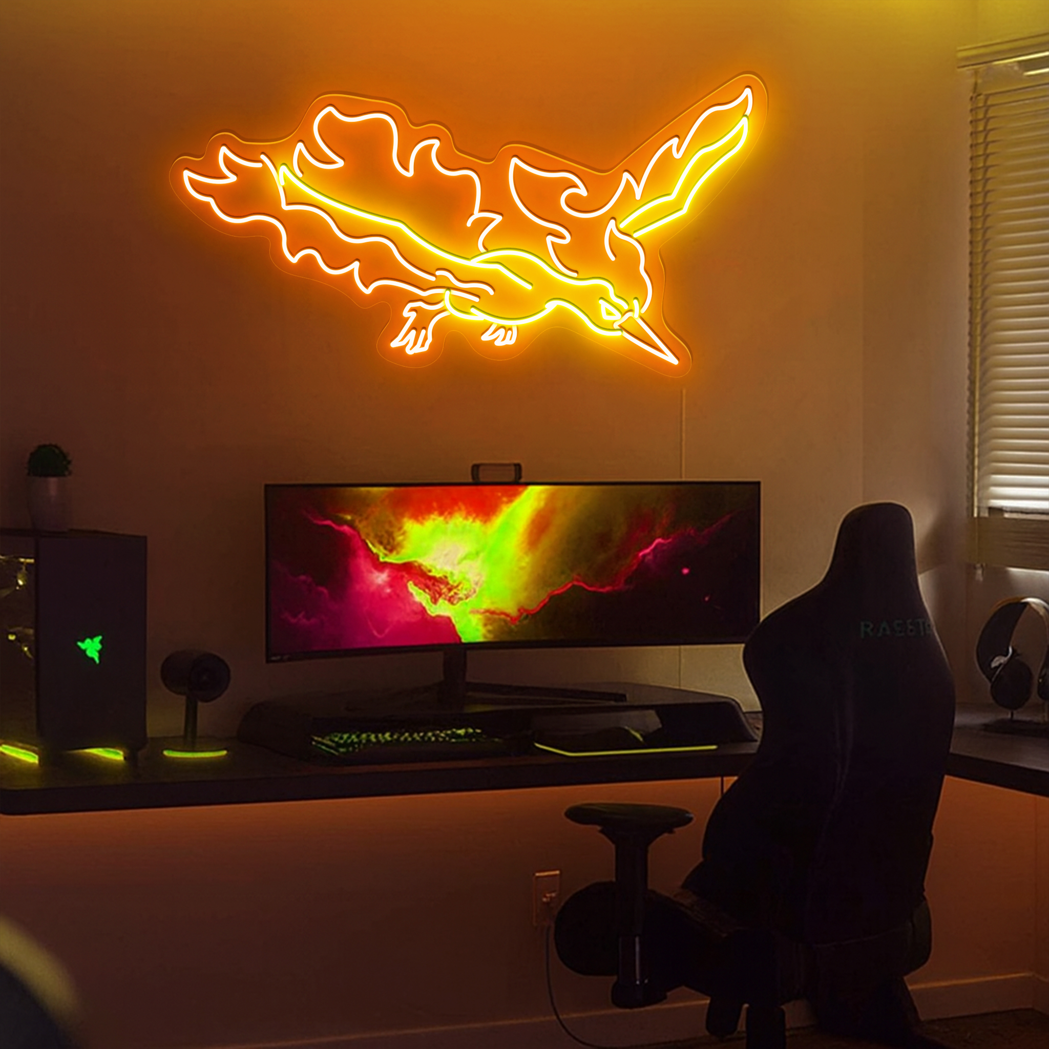 Moltres Pokemon Neon Sign