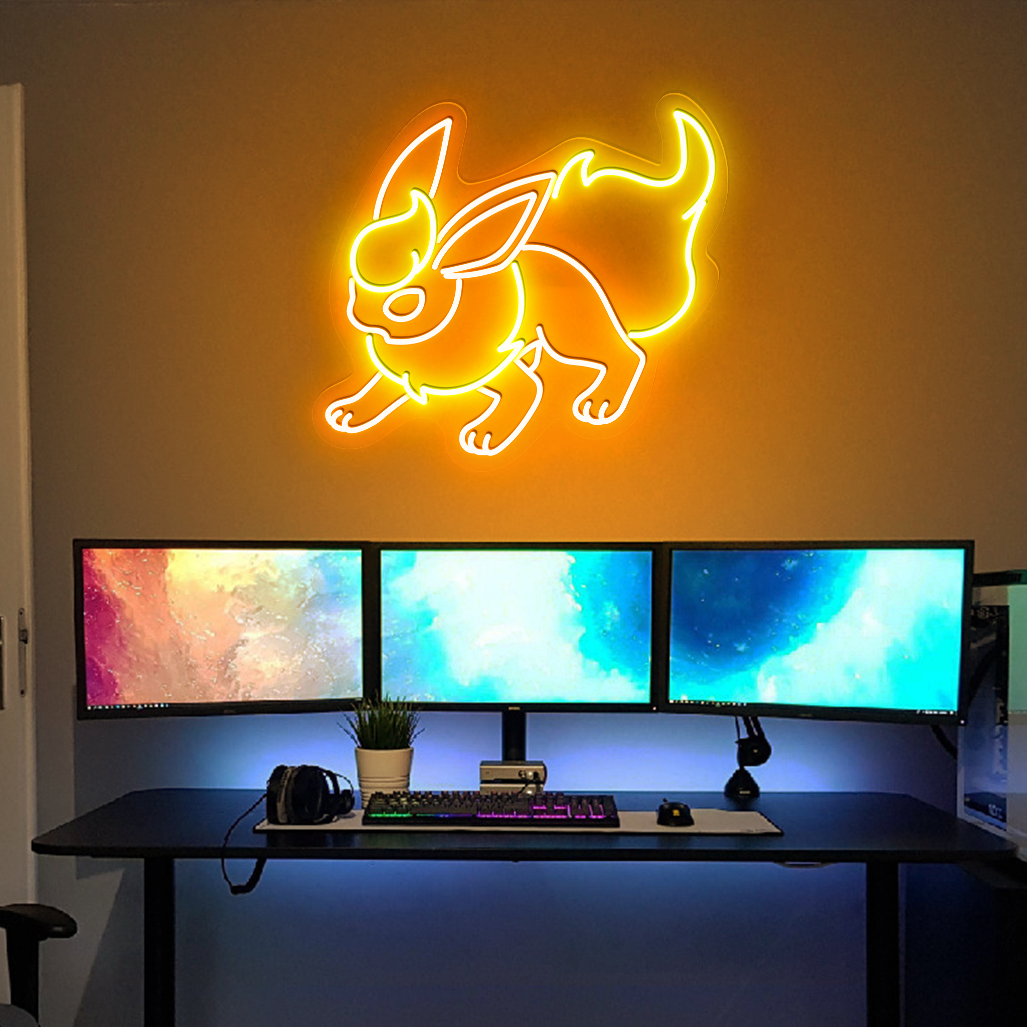 Flareon Pokemon Neon Signs