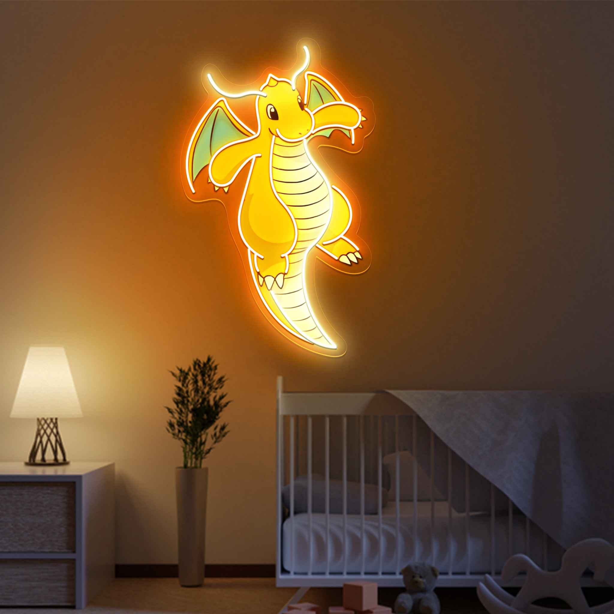 Dragonite Pokemon UV Sign