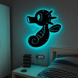 Pokemon Horsea Metal Sign