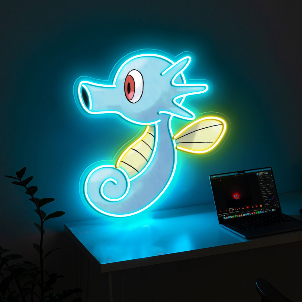 Pokemon Horsea UV Sign