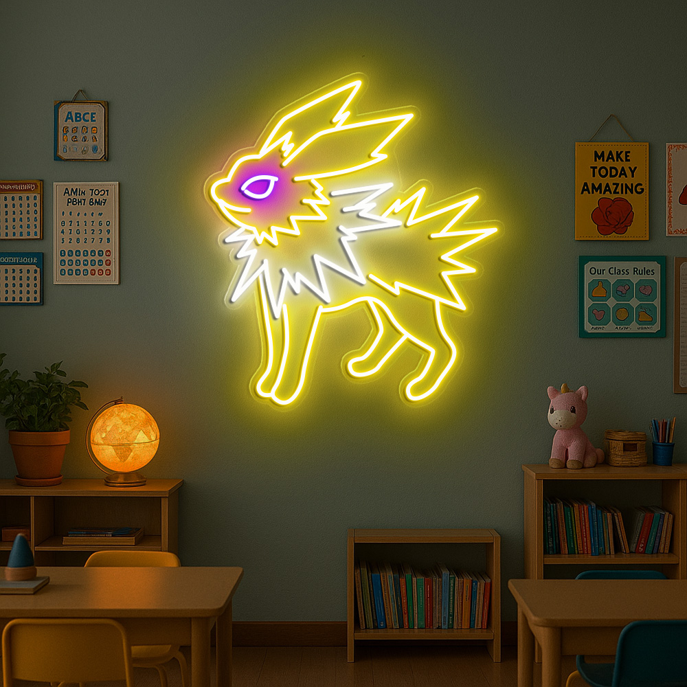 Jolteon Pokemon Neon Sign