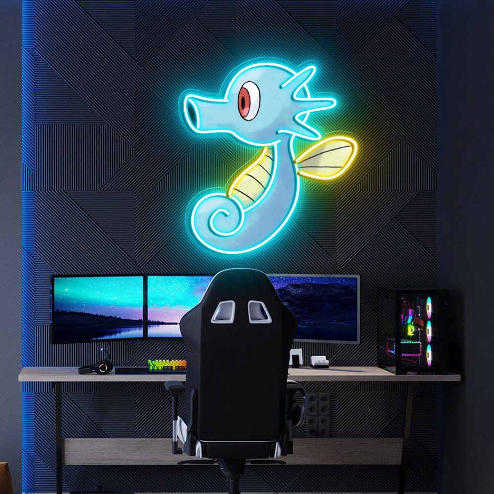 Pokemon Horsea UV Sign