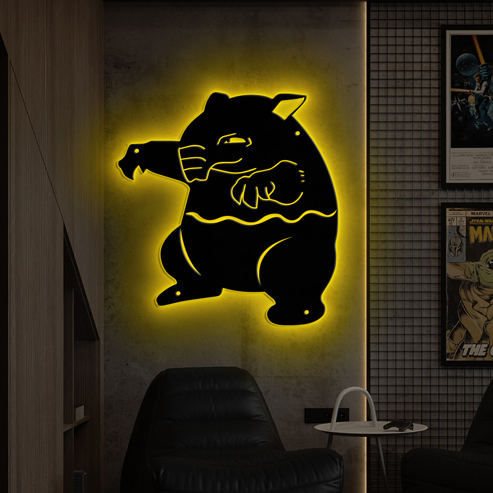 Pokemon Drowzee Metal Sign
