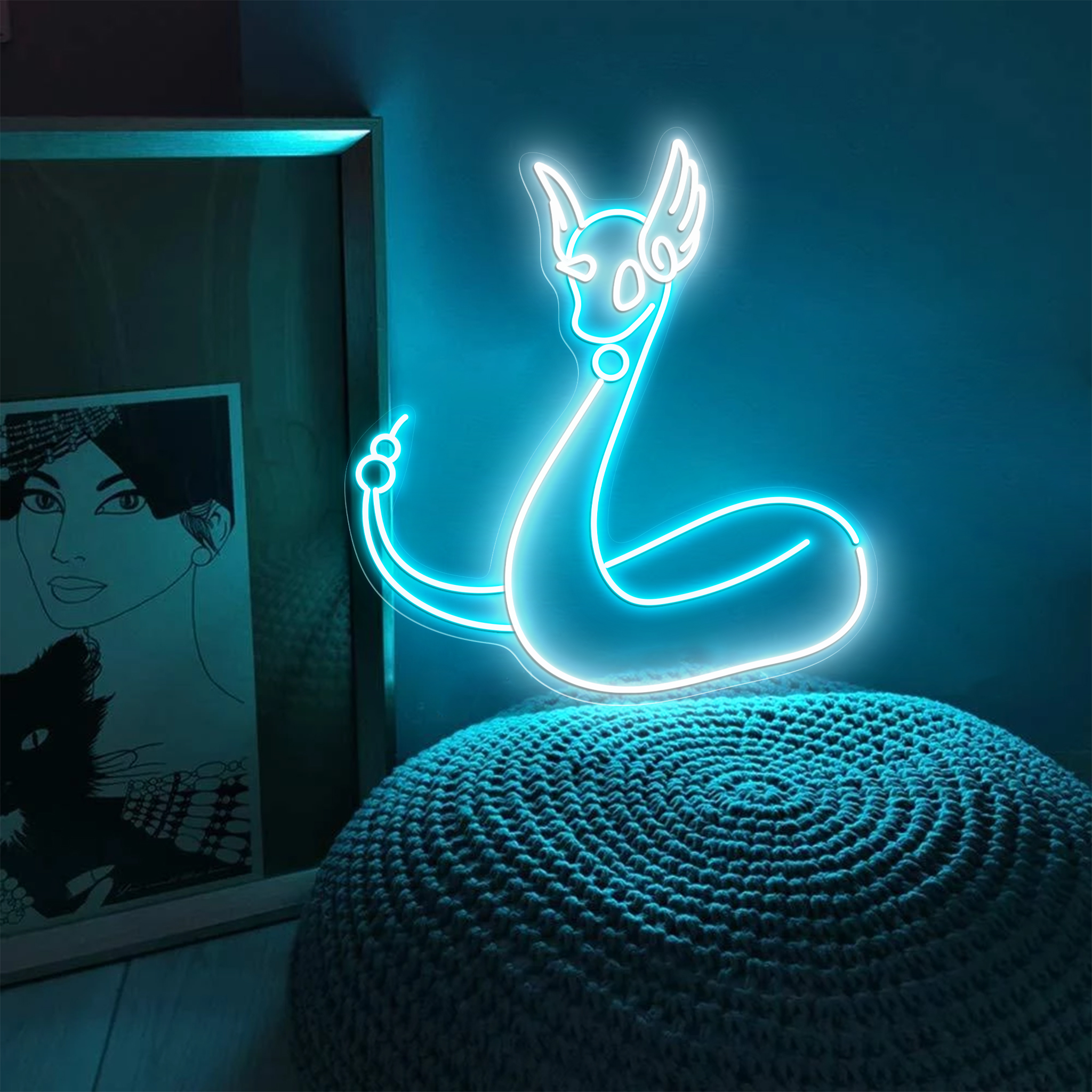 Dratini Pokemon Neon Signs