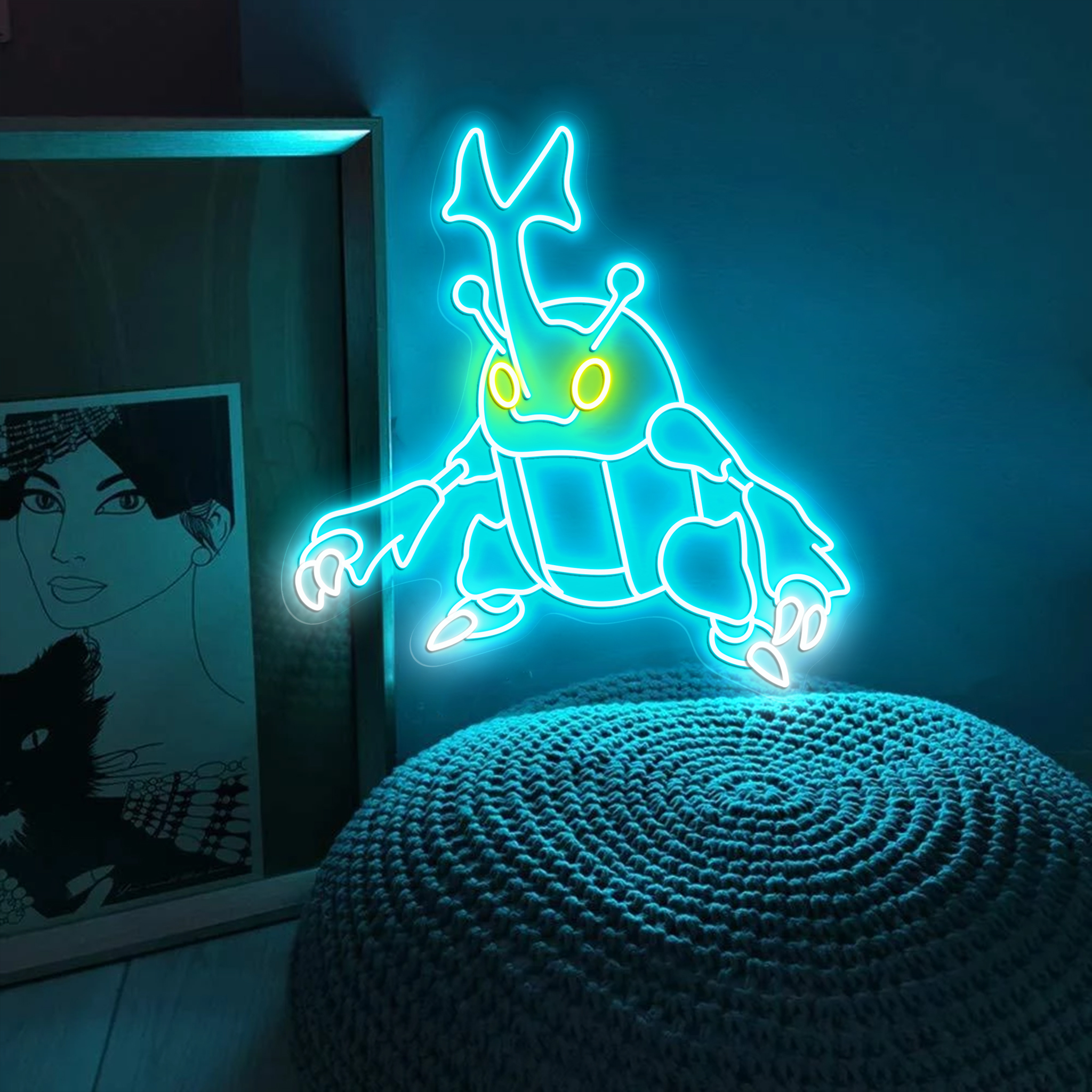 Pokemon Heracross Neon Signs