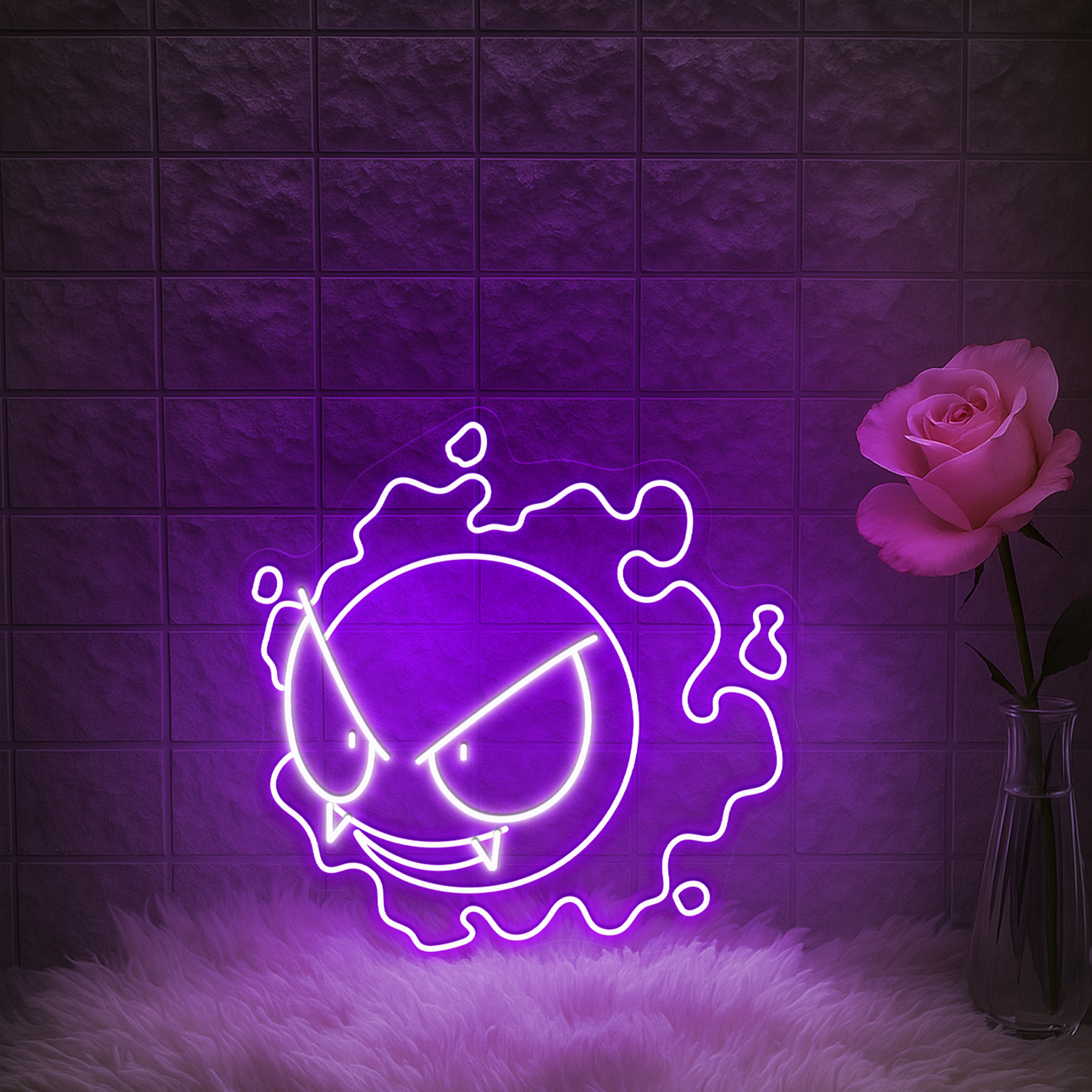 Gastly Pokemon Neon Sign