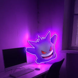 Gengar UV Sign Pokemon Wall Art
