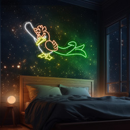 Farfetch'd Pokemon Neon Sign