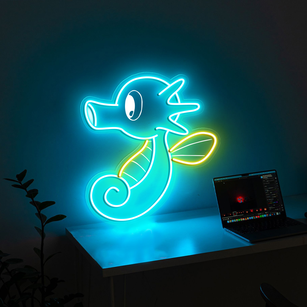 Pokemon Horsea Laser Sign