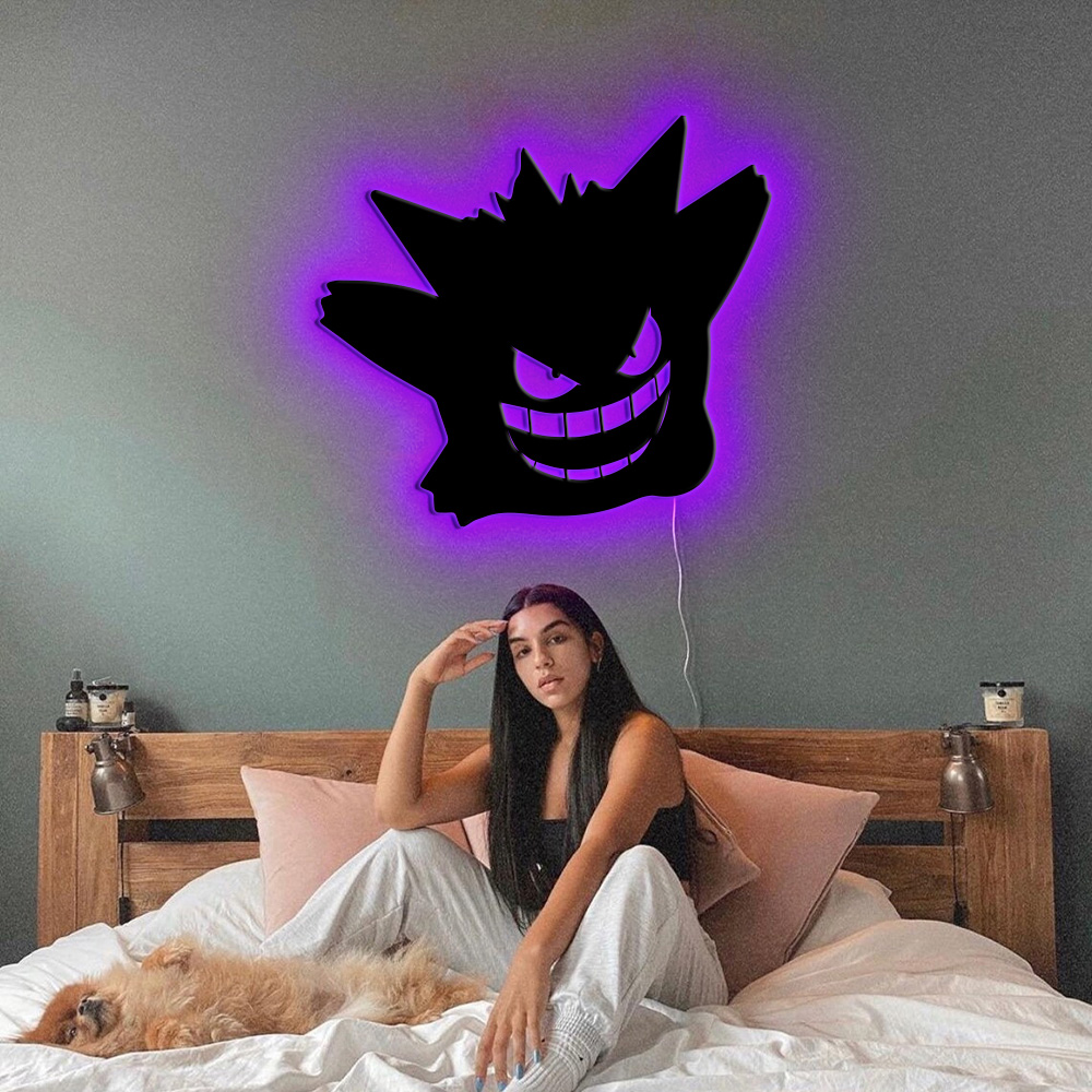 Gengar Metal Sign Pokemon Wall Art