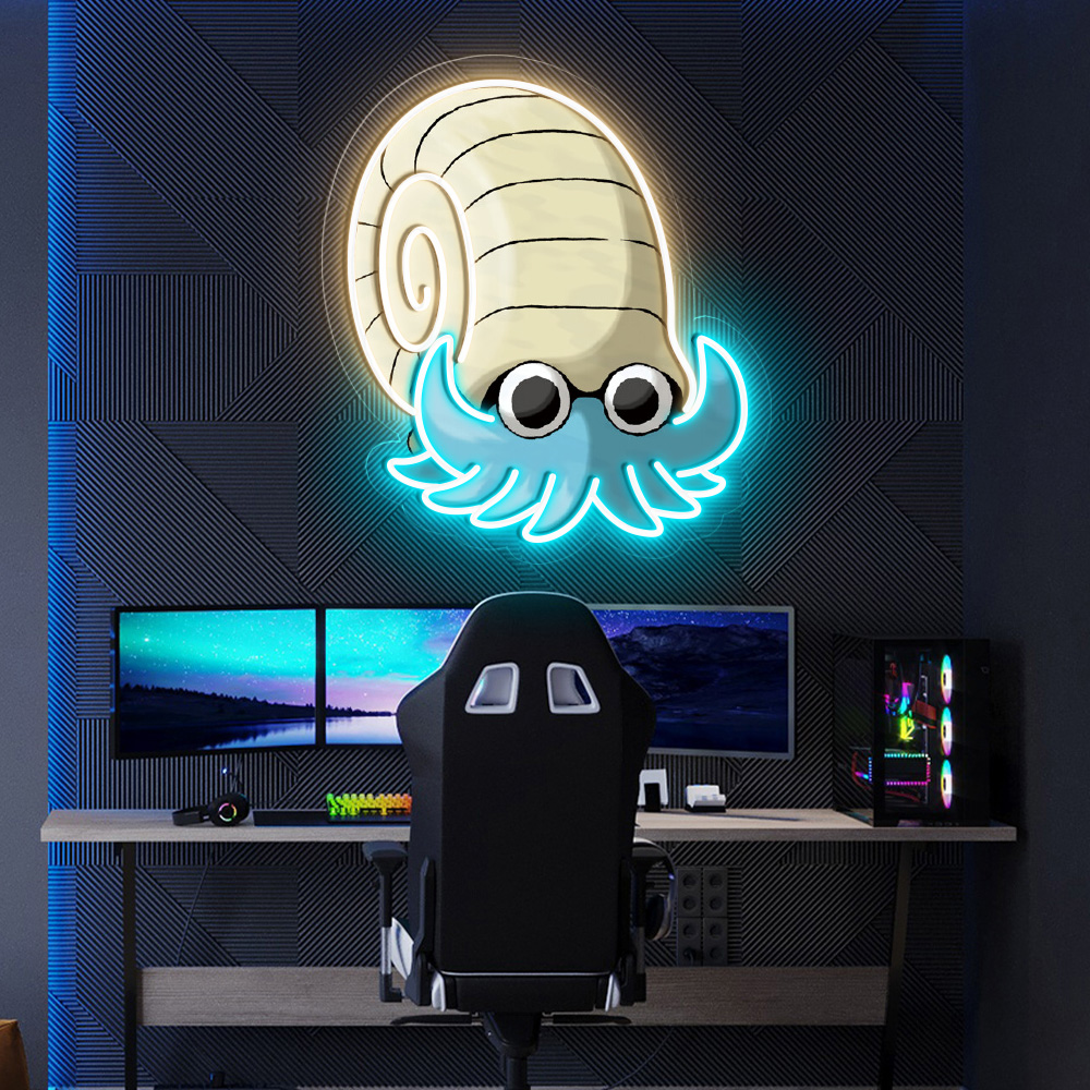 Omanyte Pokemon UV Sign