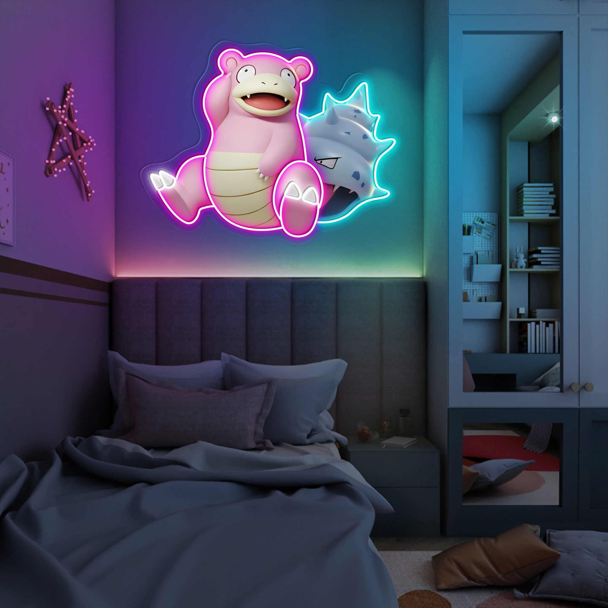 Slowbro Pokemon UV Sign