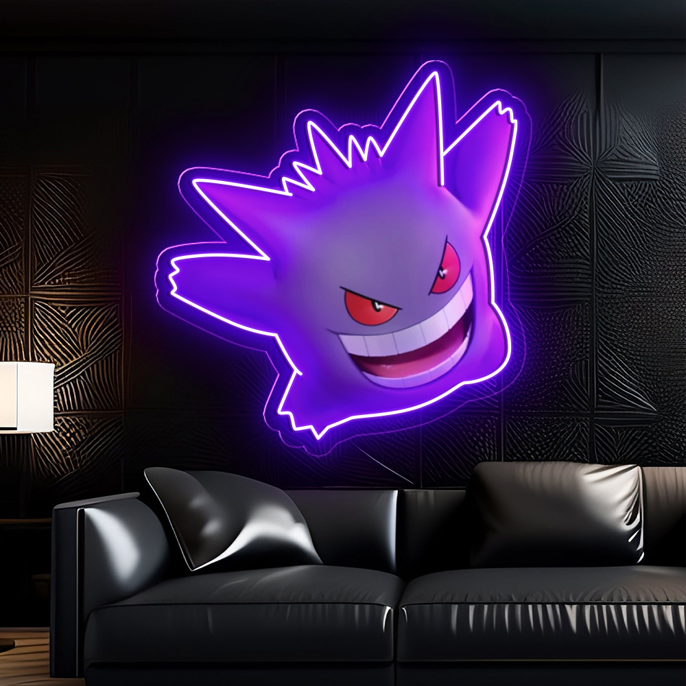 Gengar UV Sign Pokemon Wall Art