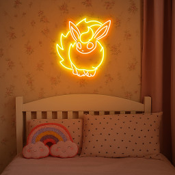 Flareon Pokemon Neon Sign