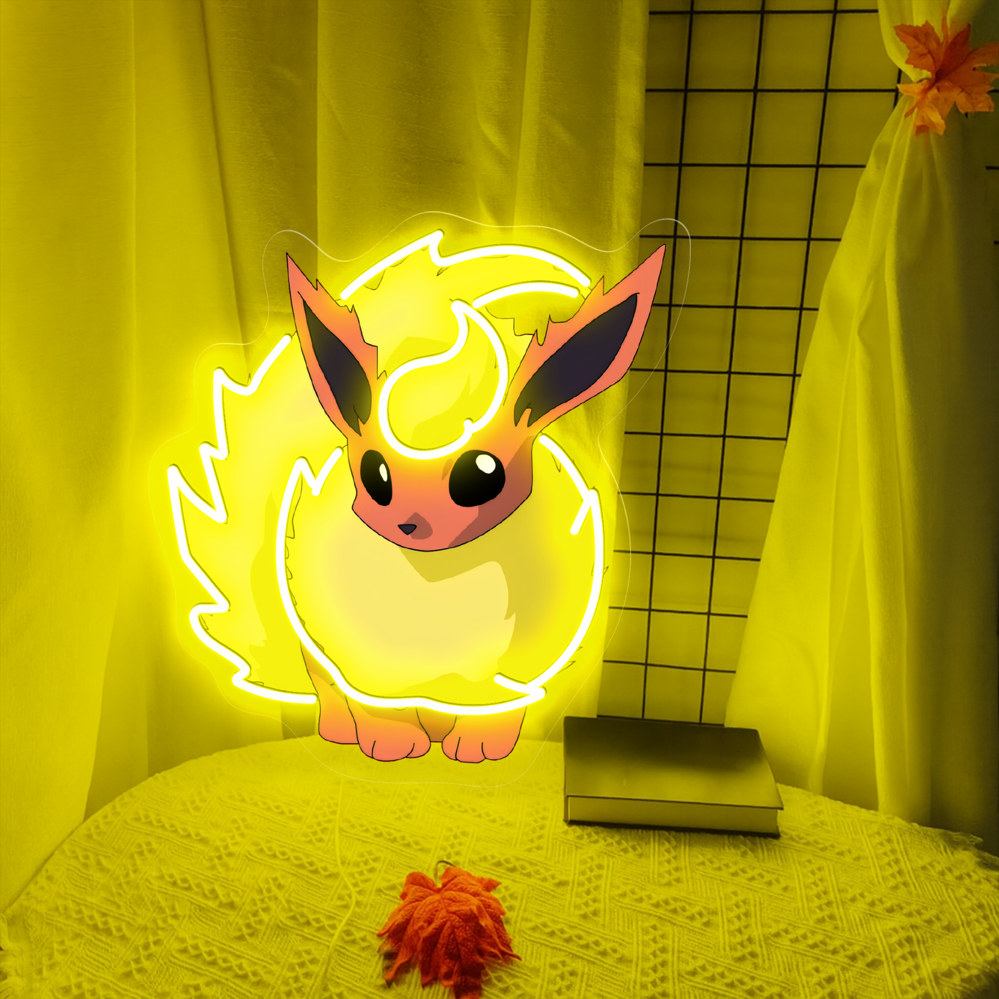 Flareon Pokemon UV Sign