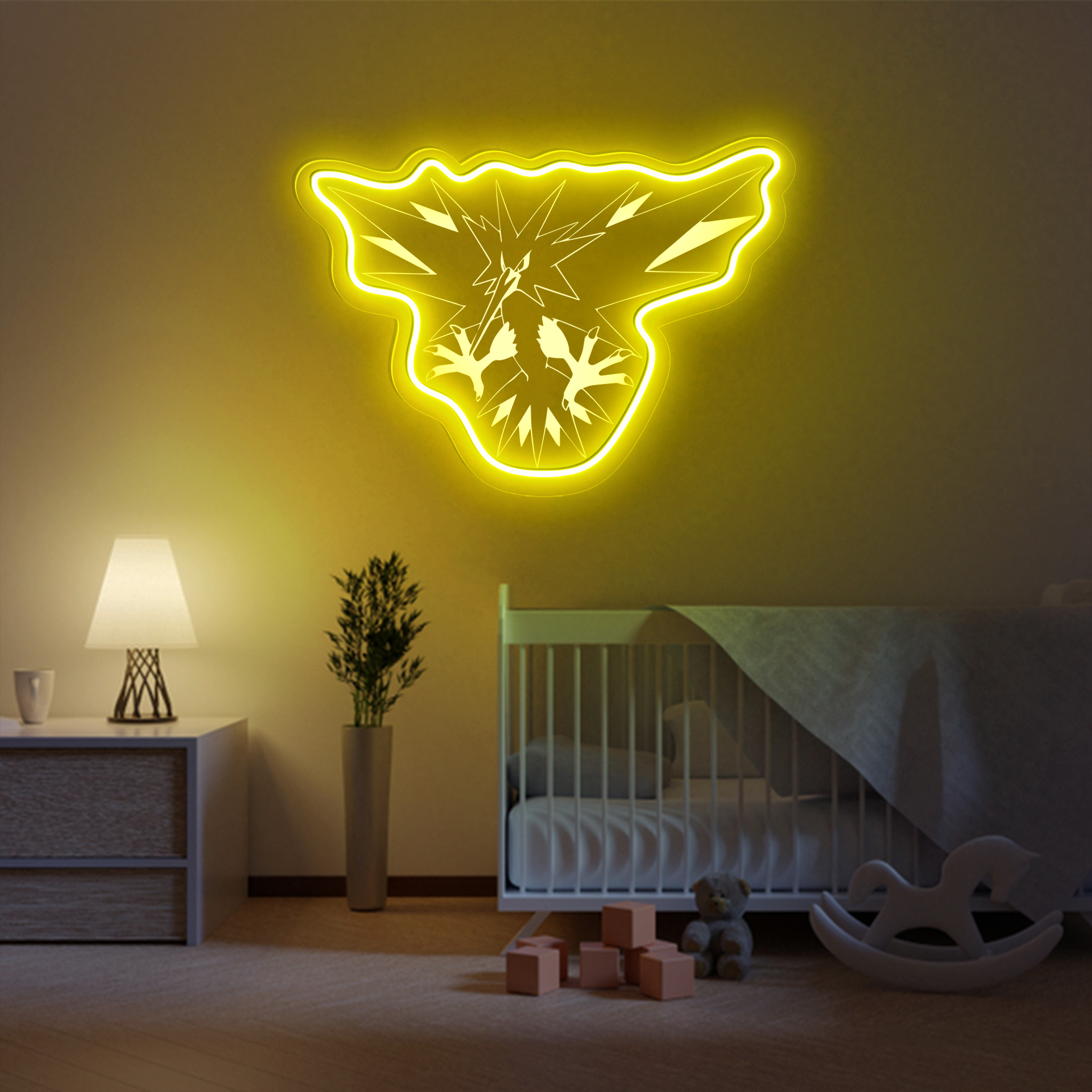 Zapdos Pokemon Laser Sign