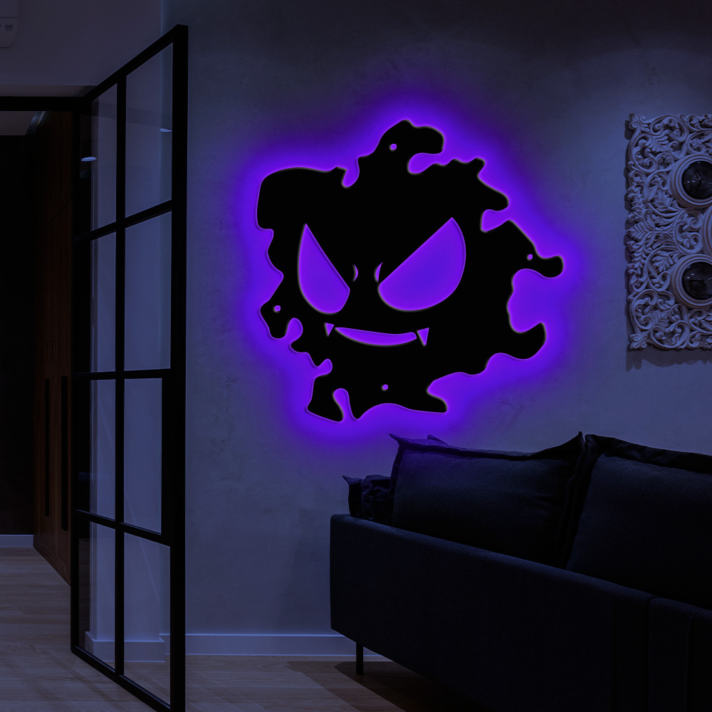 Gastly Pokemon Metal Signs