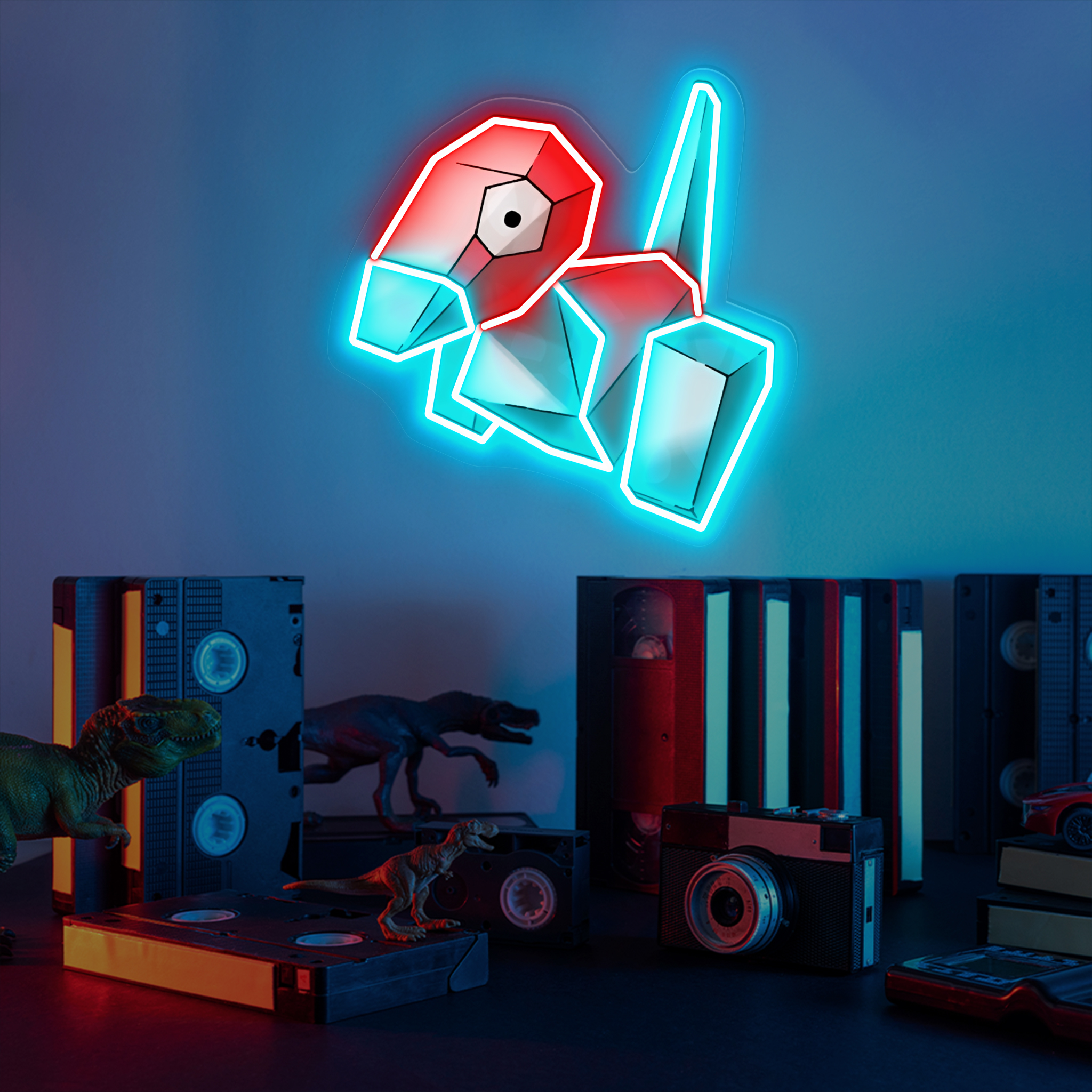 Porygon Pokemon UV Sign