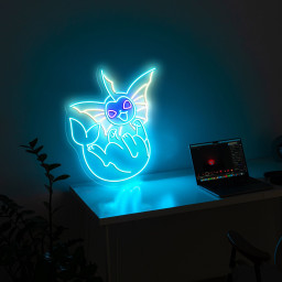 Vaporeon Pokemon Neon Sign