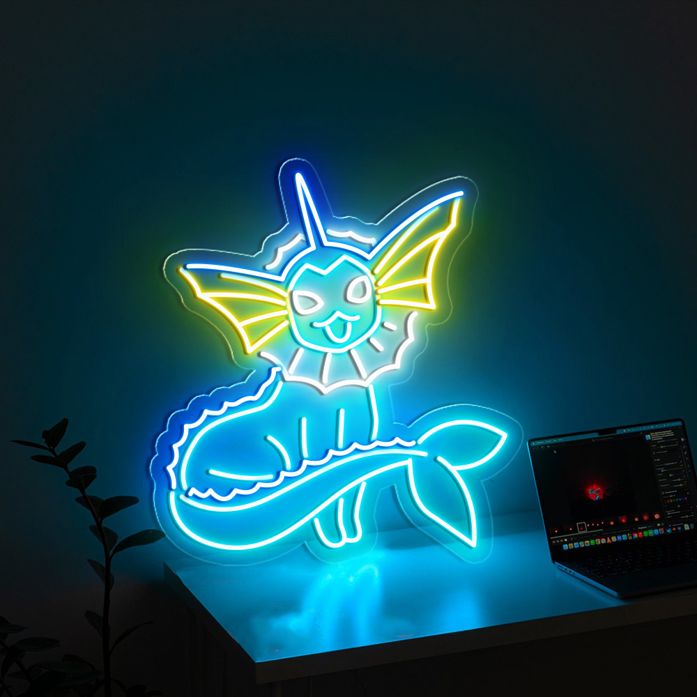 Vaporeon Pokemon Neon Signs