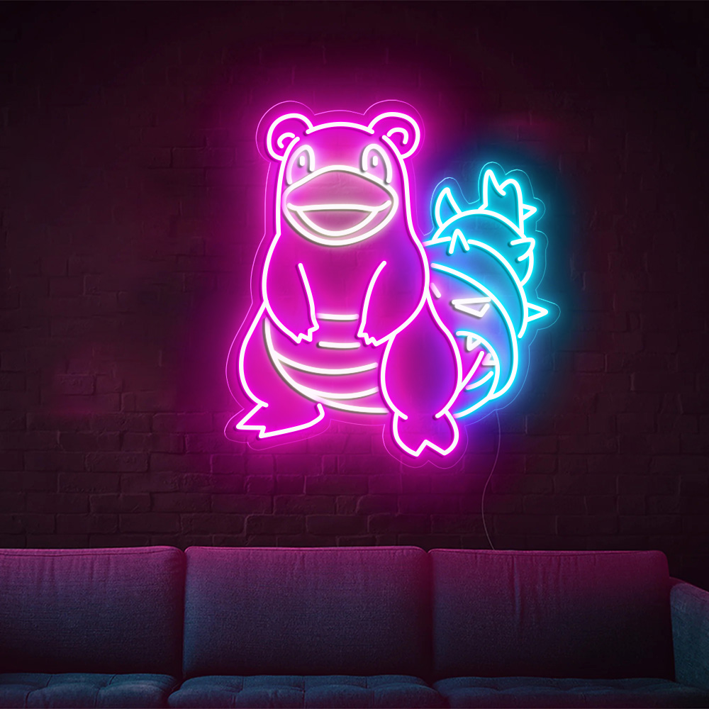 Slowbro Pokemon Neon Signs