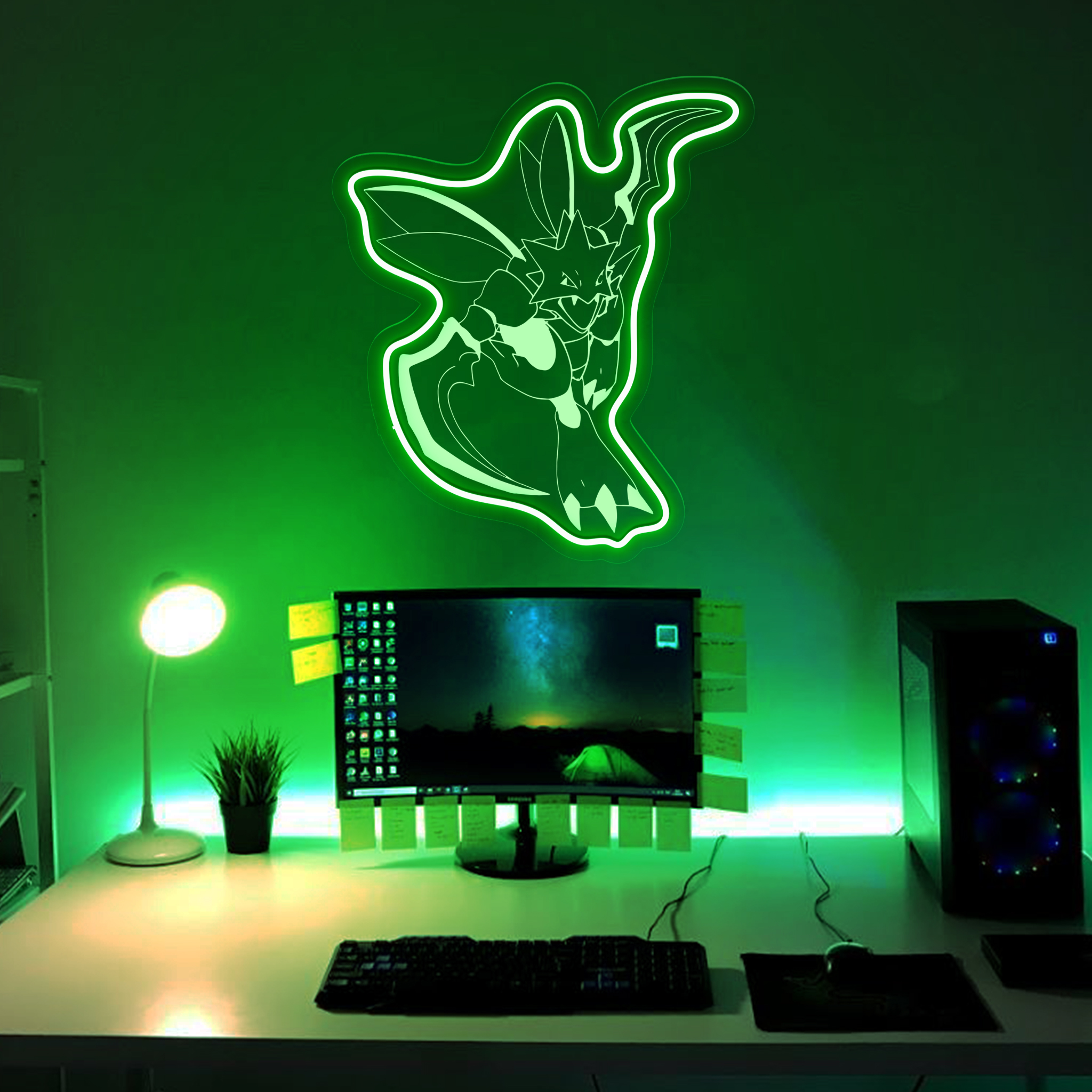 Pokemon Scyther Laser Sign