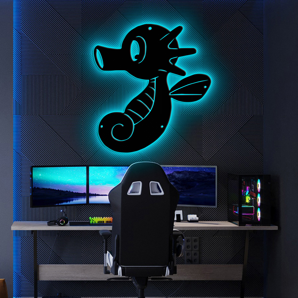 Pokemon Horsea Metal Sign