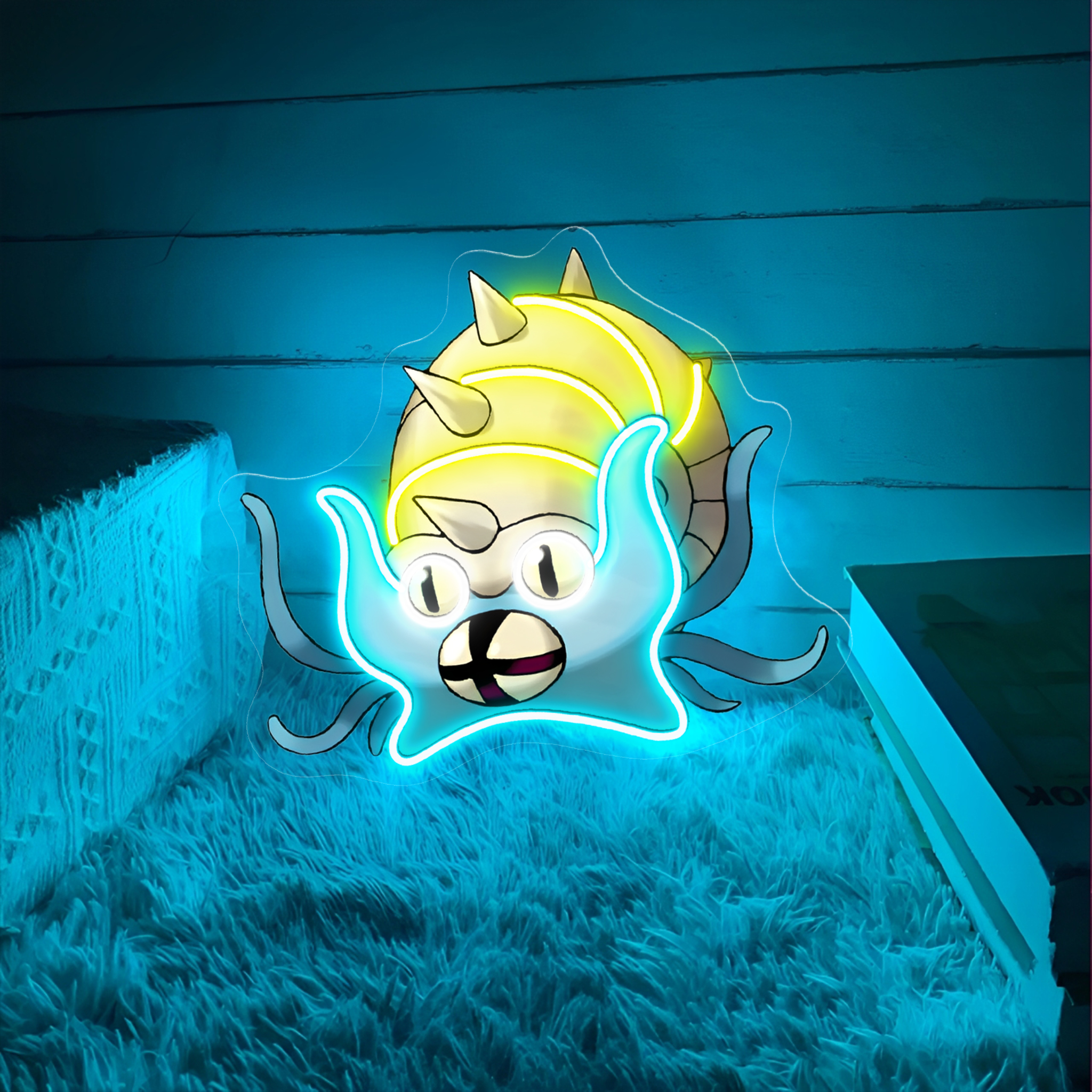 Omastar Pokemon UV Sign