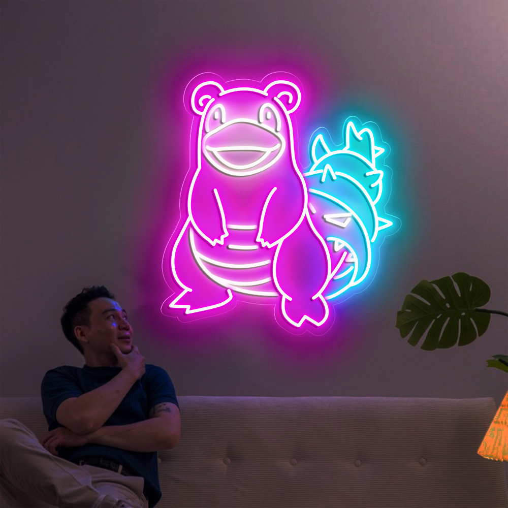 Slowbro Pokemon Neon Signs