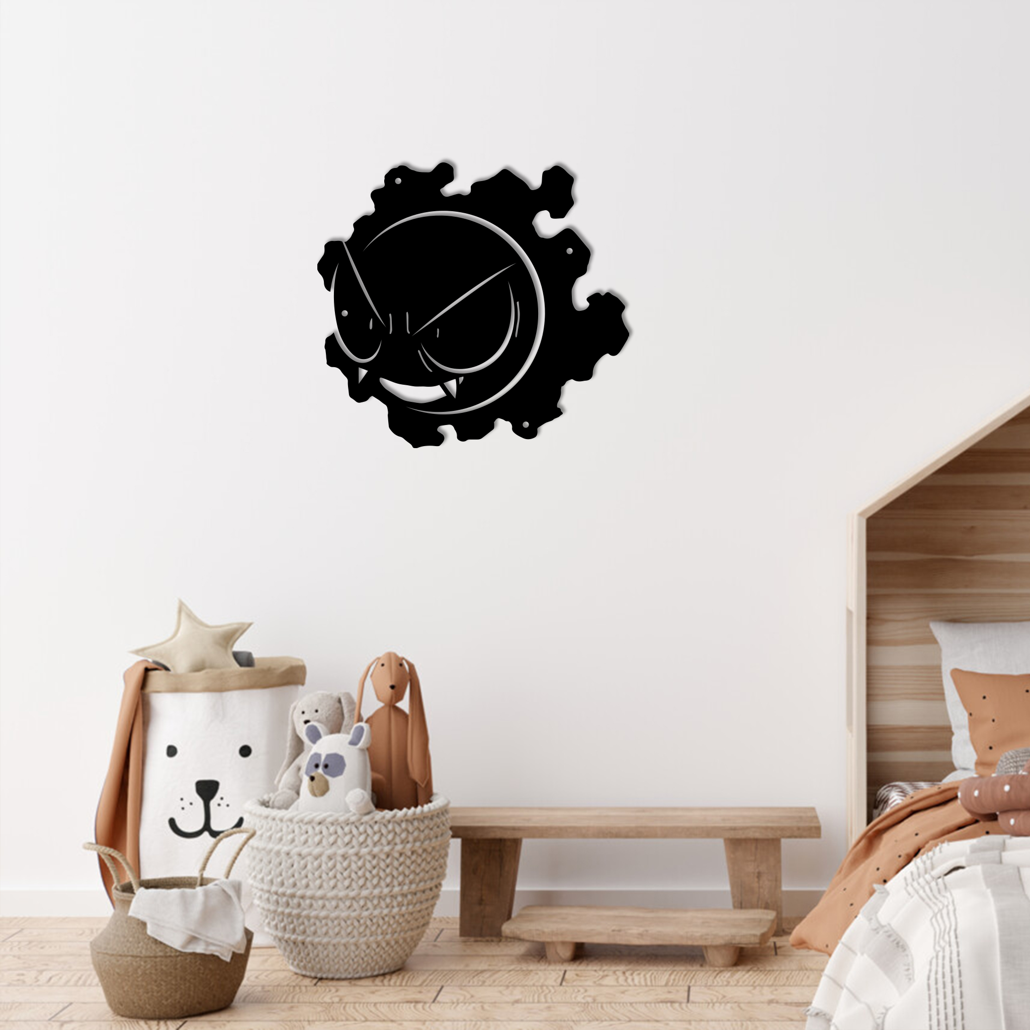 Gastly Pokemon Metal Sign