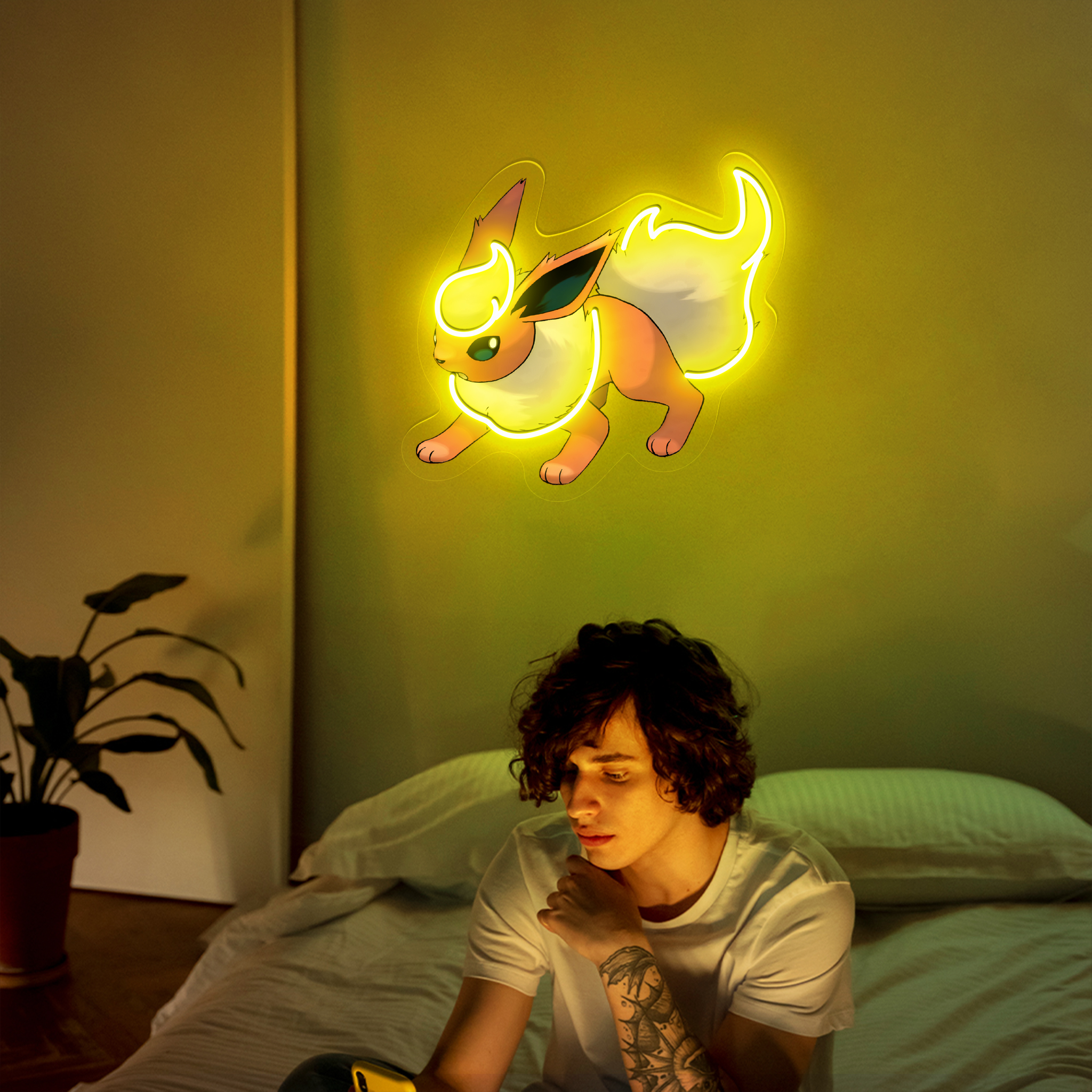 Flareon Pokemon UV Signs