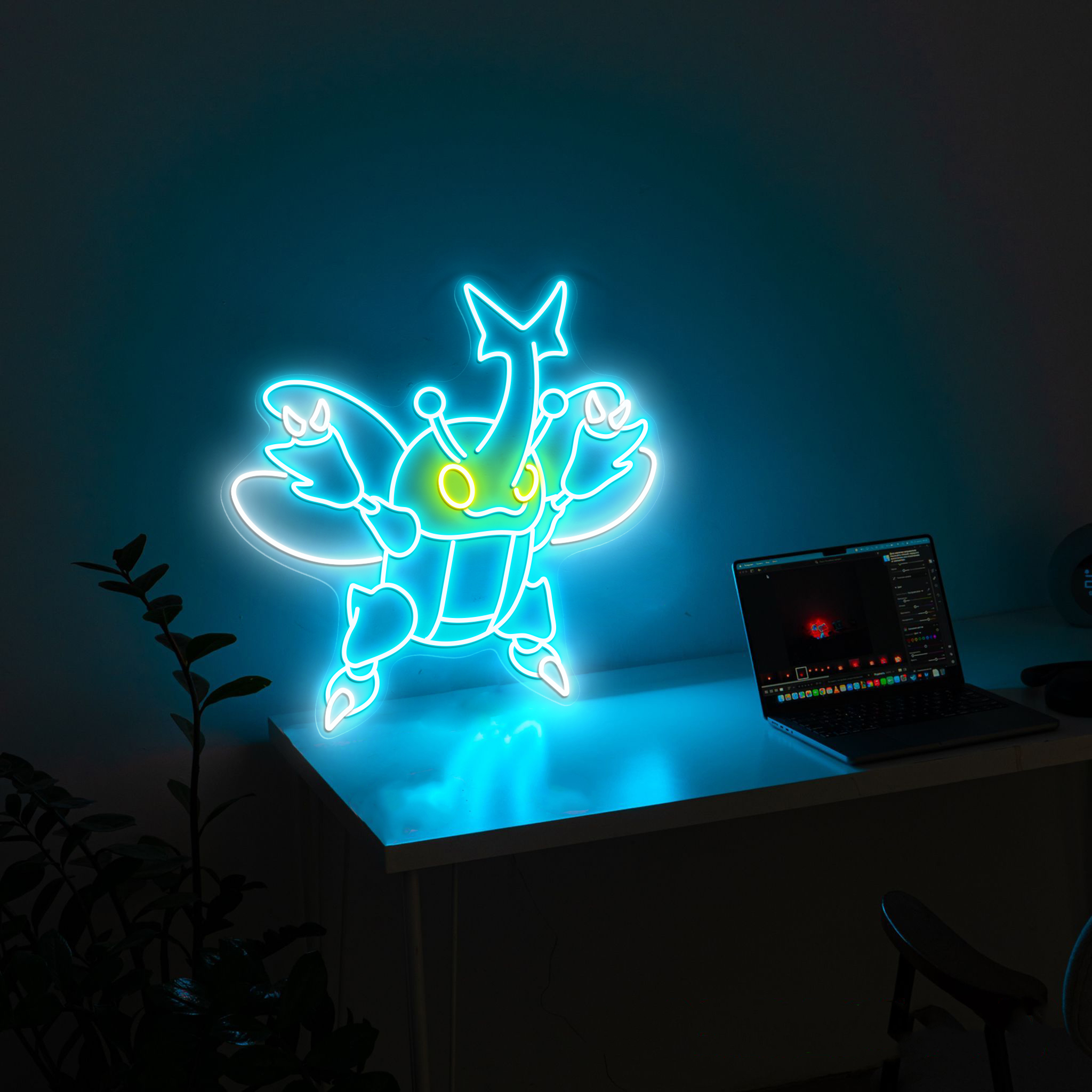 Pokemon Heracross Neon Sign