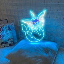 Vaporeon Pokemon Neon Sign