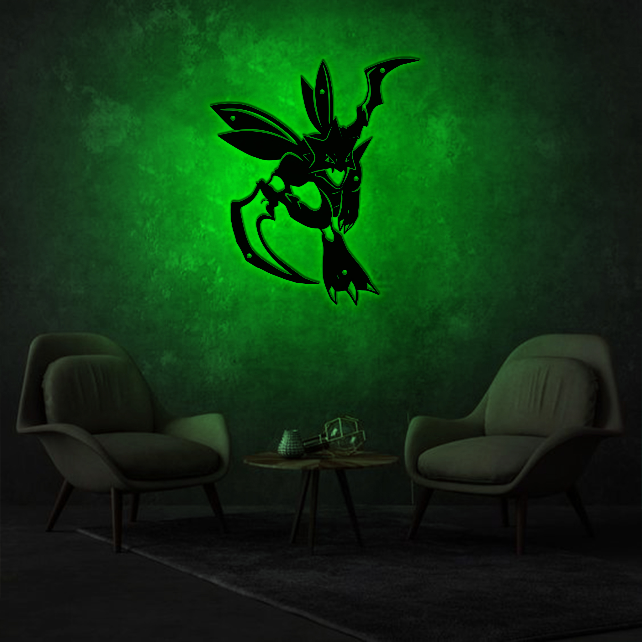 Pokemon Scyther Metal Sign